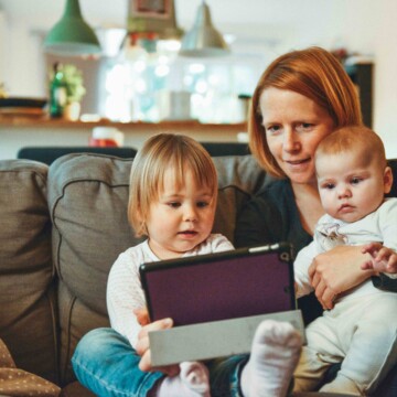 Family on couch web