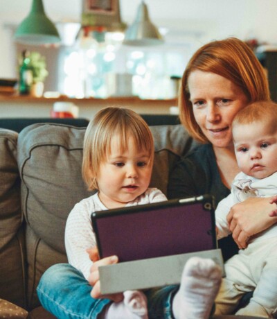 Family on couch web